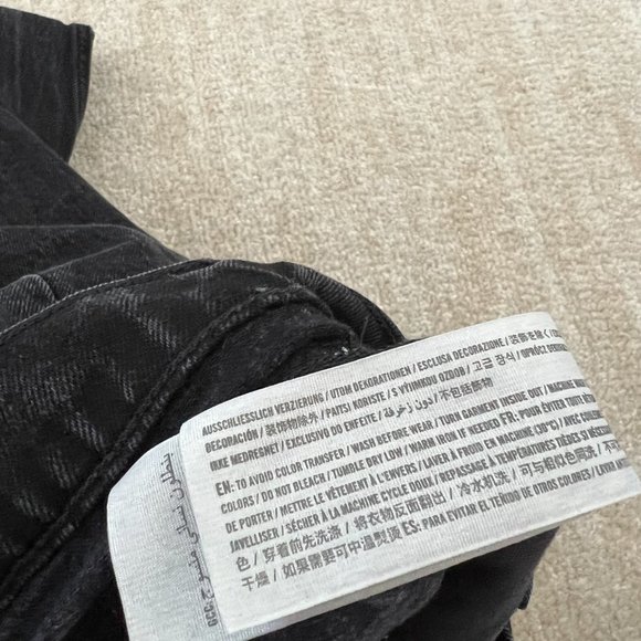 Abercrombie & Fitch The Dad Crossover Criss Cross Jeans 26 / 2 Curve Love - Picture 10 of 10